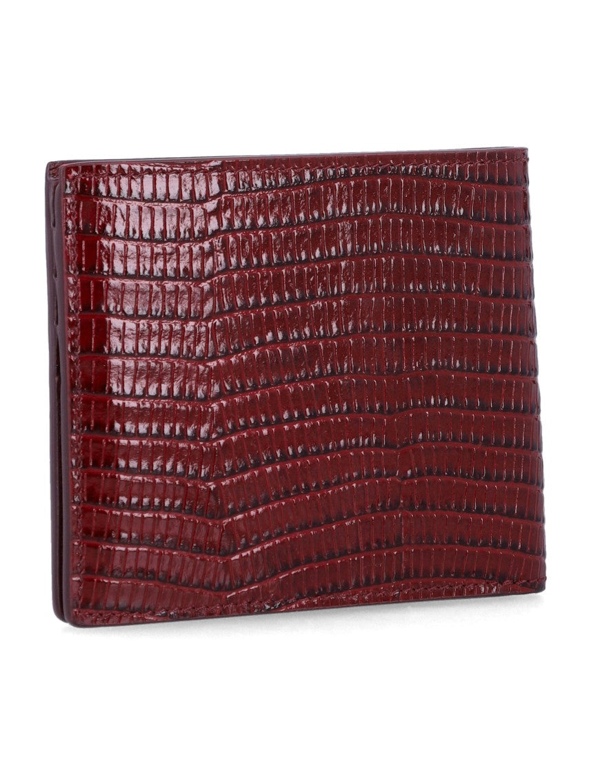Tom Ford Lizard-Embossed Leather Bifold Wallet
