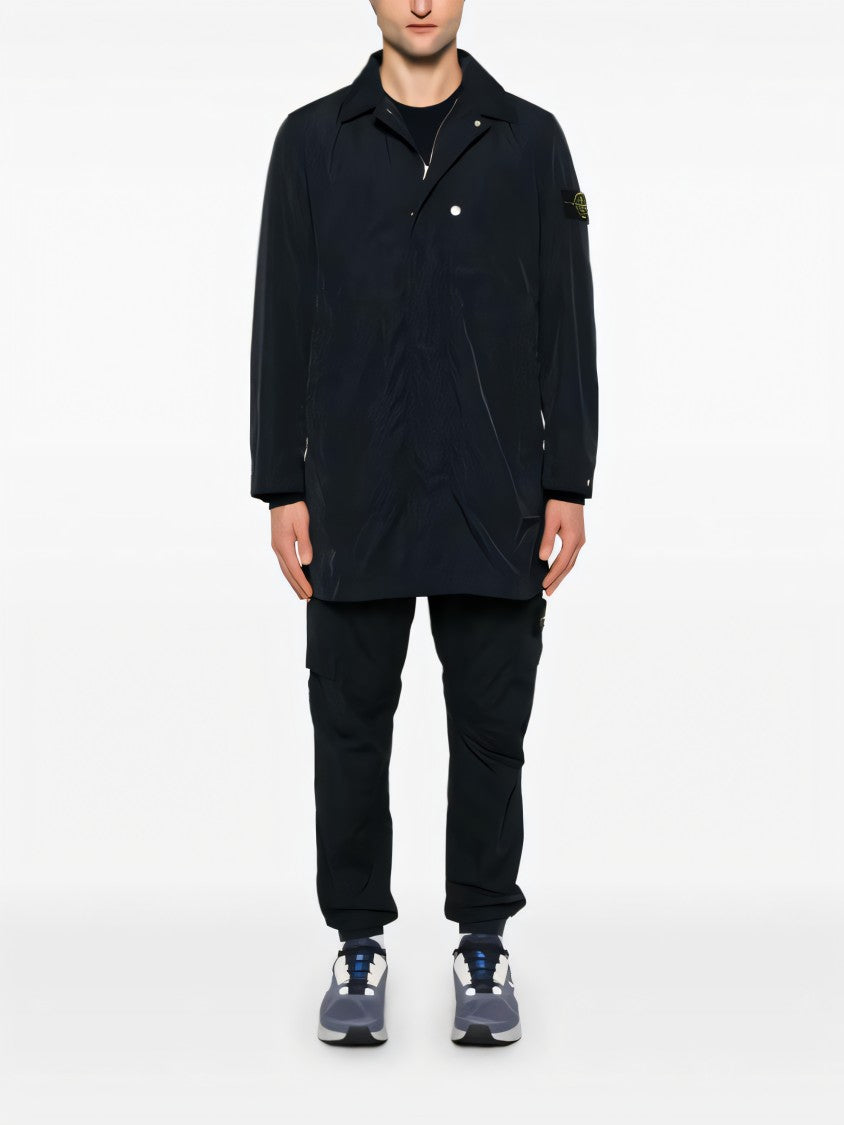 Stone Island Tapered Black Jogger Pants With Cargo Pockets