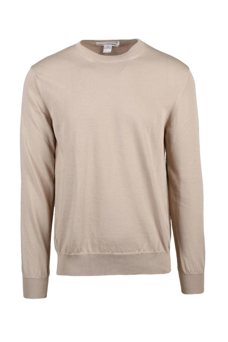 Comme Des Garçons Crew Neck Sweater - Beige