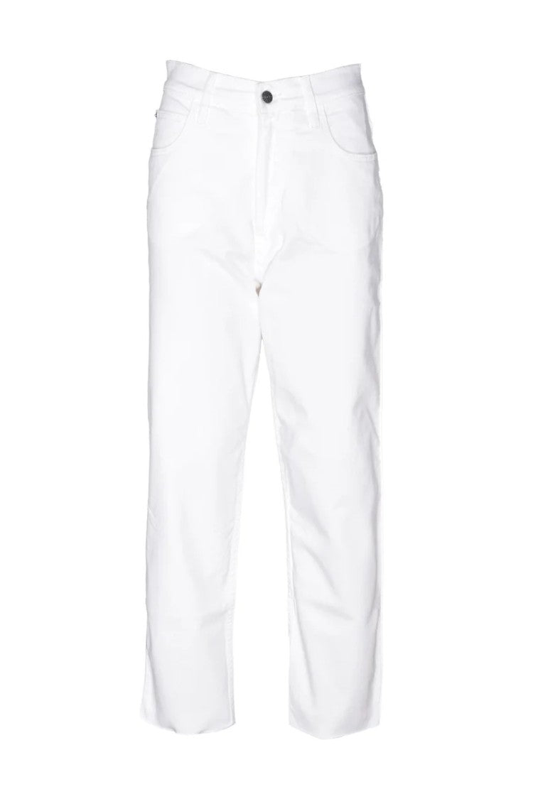 Cycle White Cropped Denim Jeans