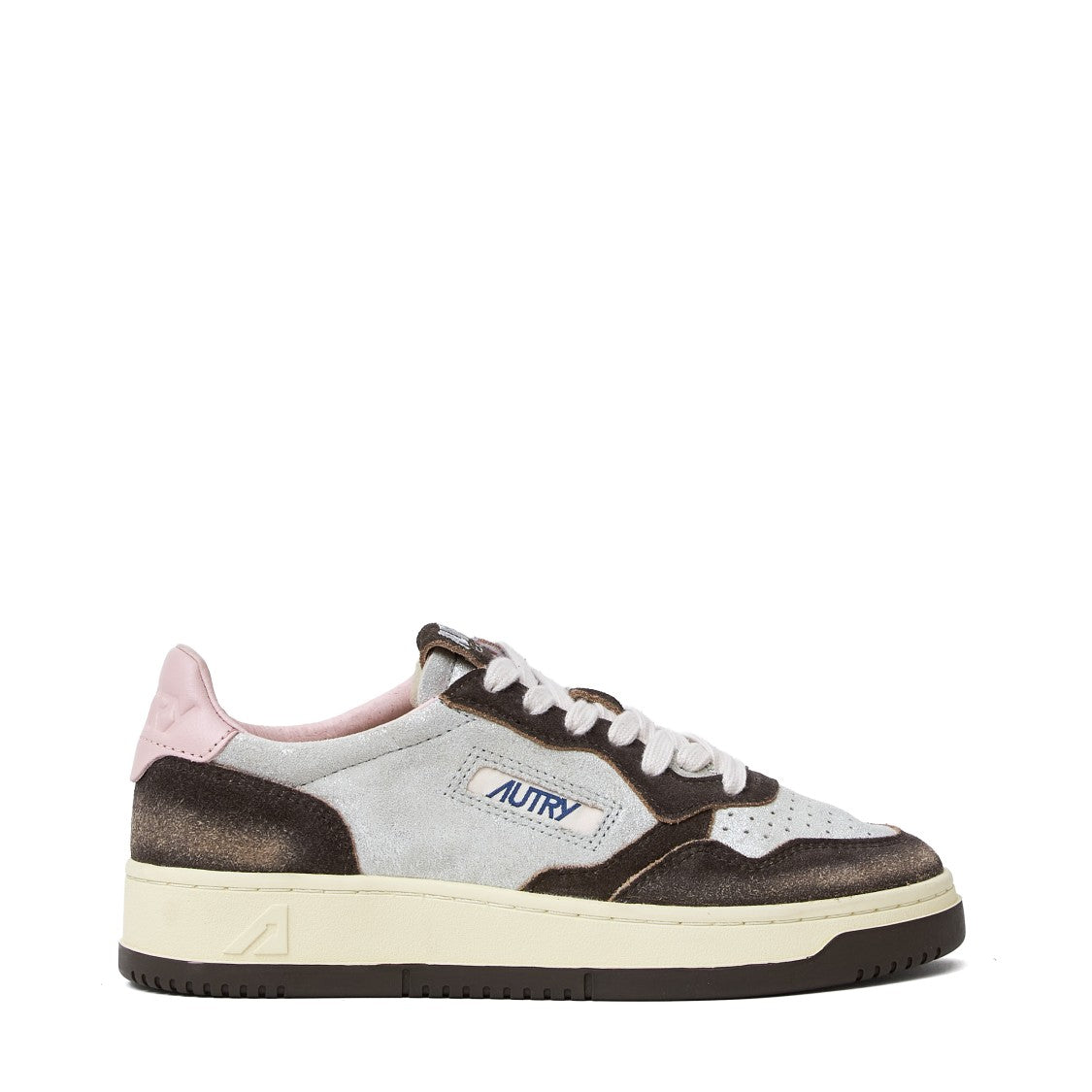 Autry Silver Mustang Sugar Suede Sneakers