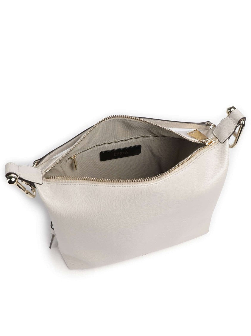 Furla Tonie M Hobo Minimalist Leather Handbag