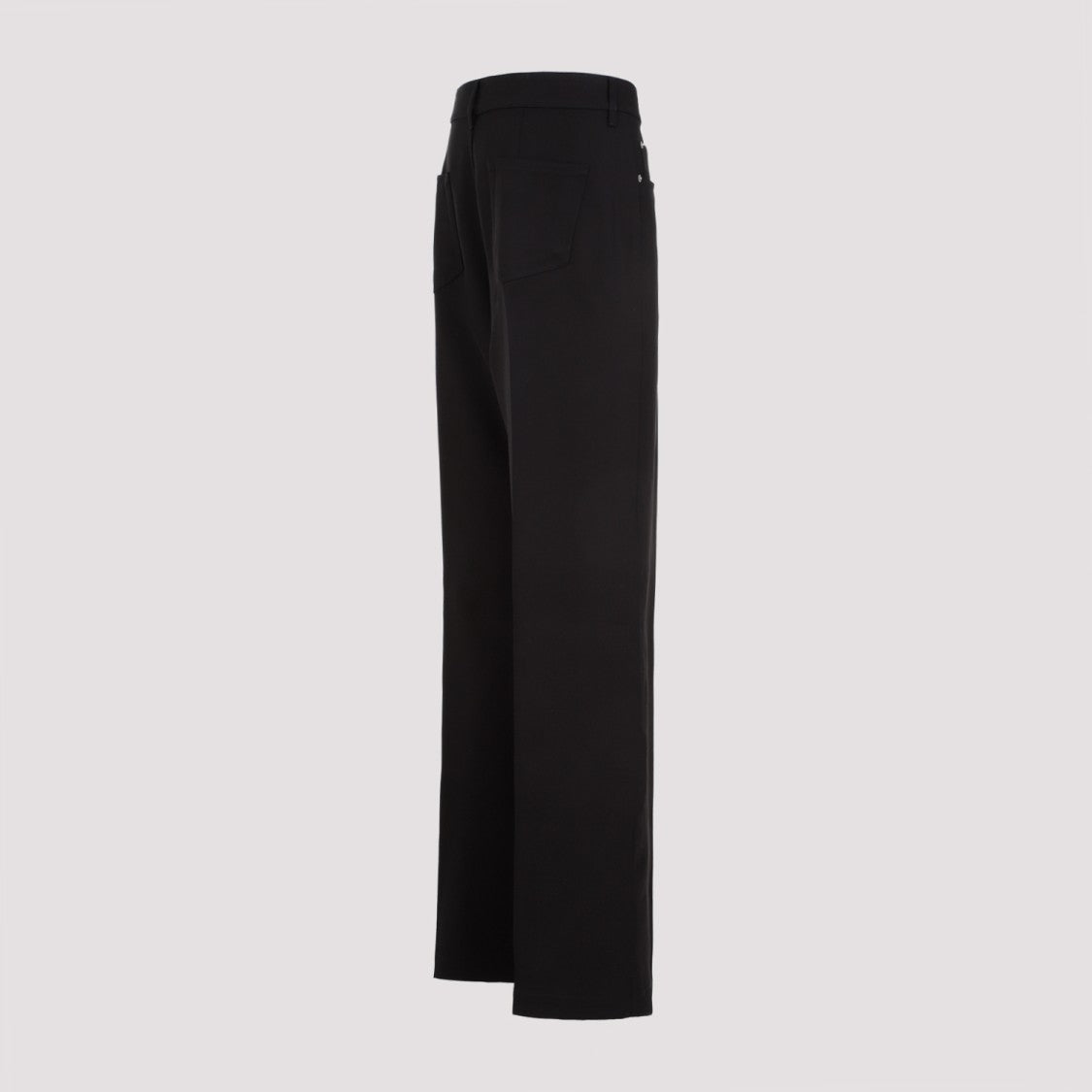 Rick Owens Geth Black Silk Wool Jeans