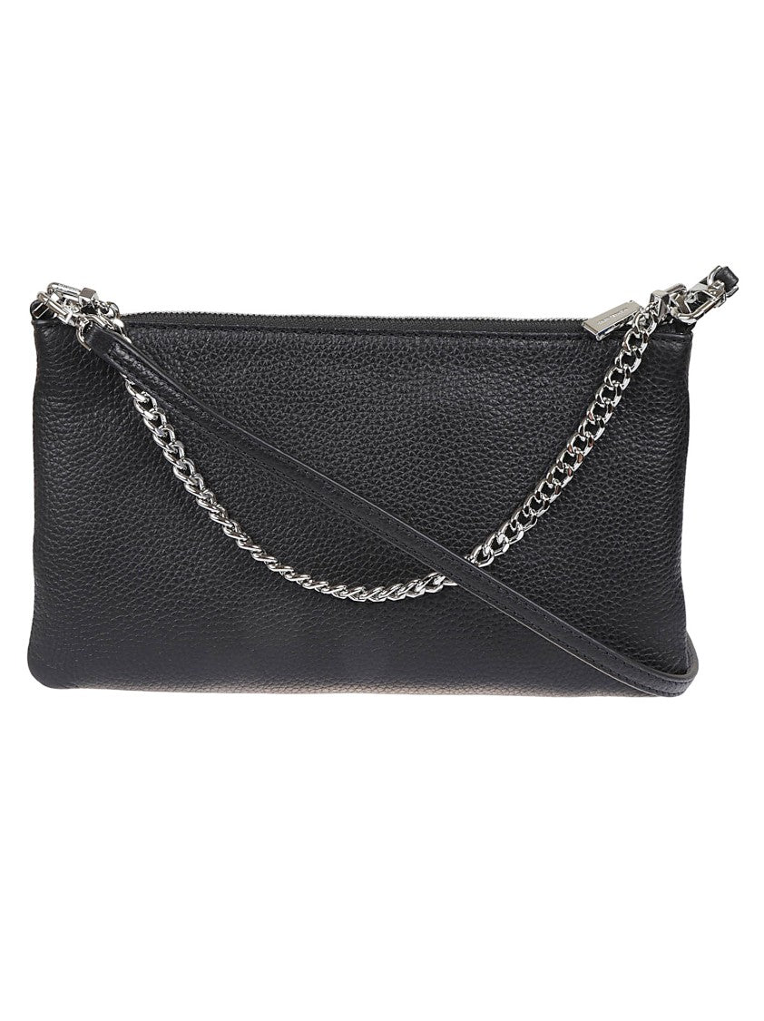 Michael Kors Hammered Black Leather Clutch