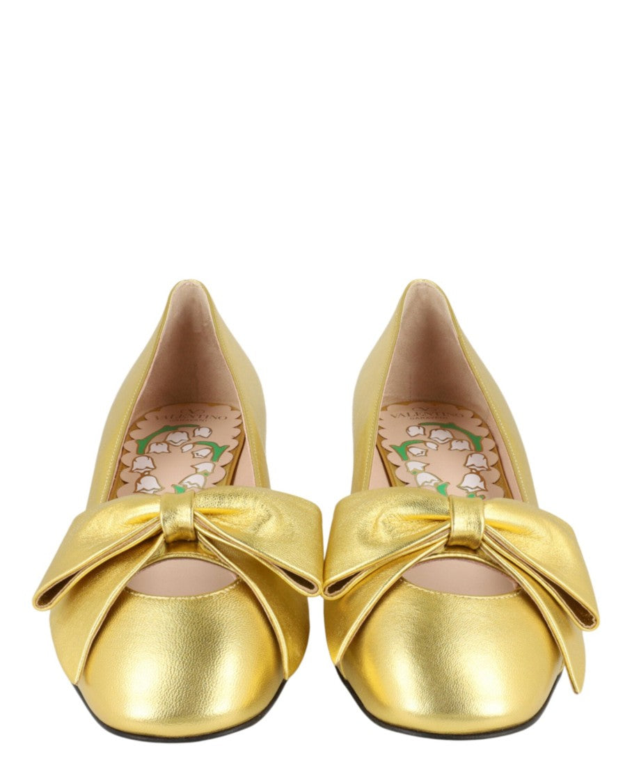 Valentino Bowow Leather Pumps