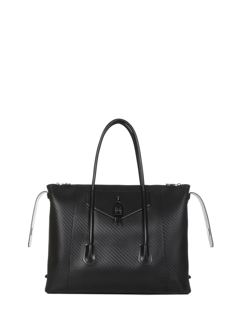 Givenchy Black Woven Leather Bag