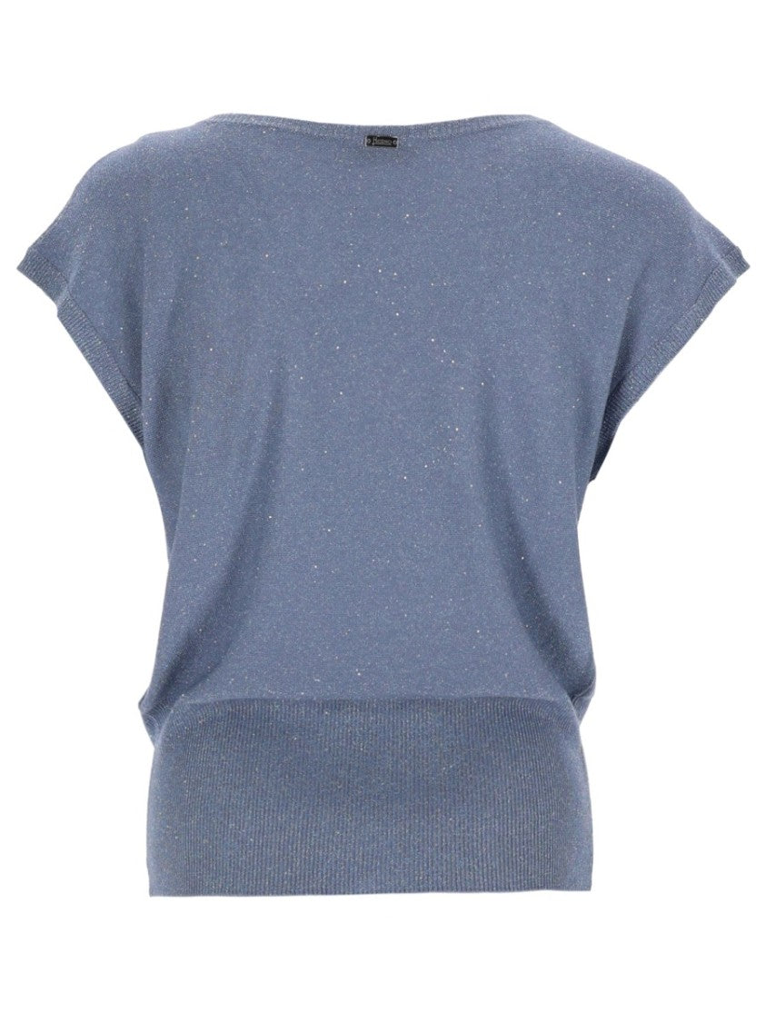 Herno Sequined Soft Knit Waistband T-Shirt