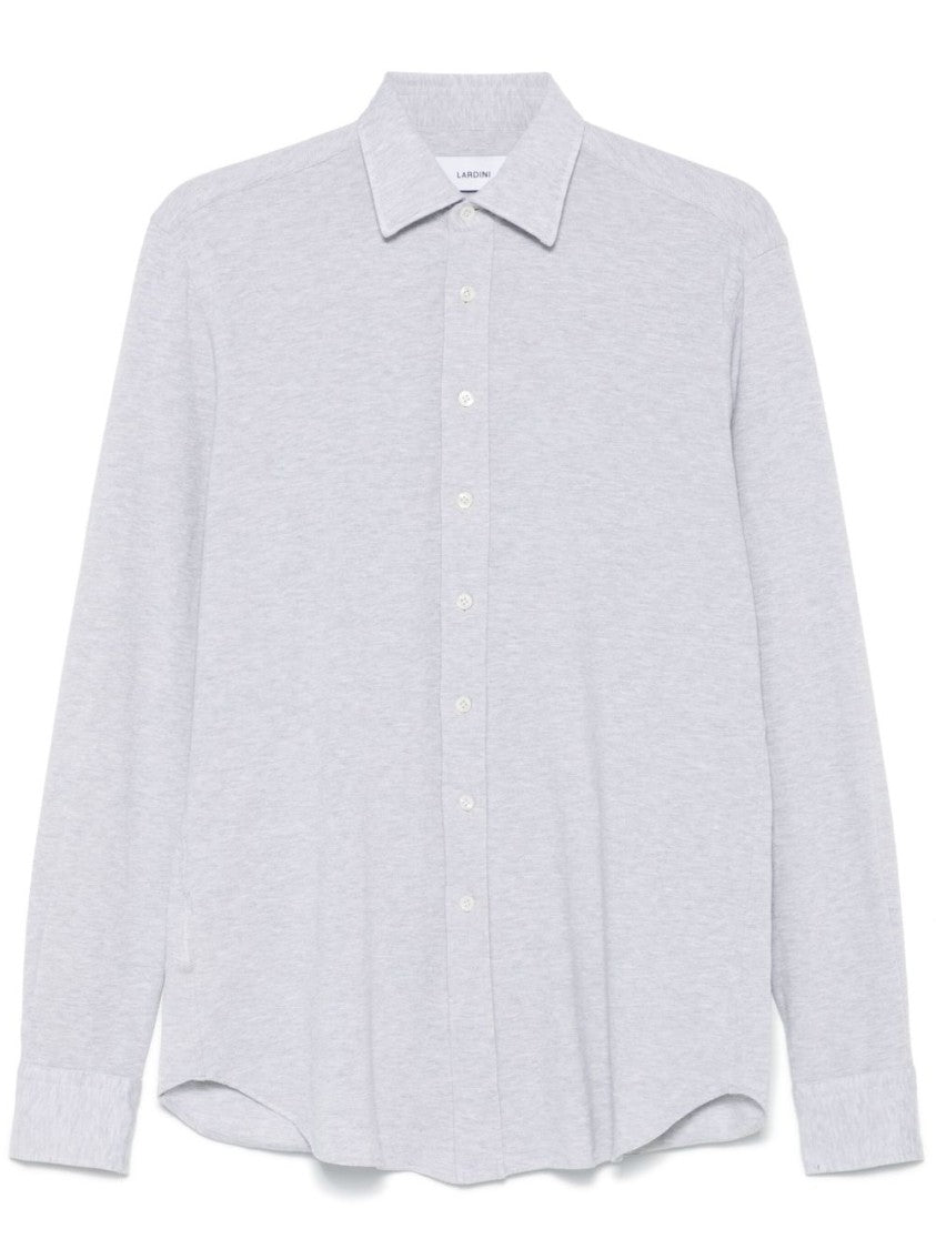 Lardini Classic Button-Down Shirt With Textured Fabric
