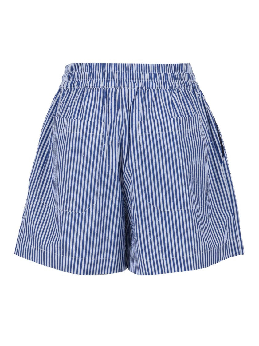 P.A.R.O.S.H. Vertical Stripe Cotton Shorts
