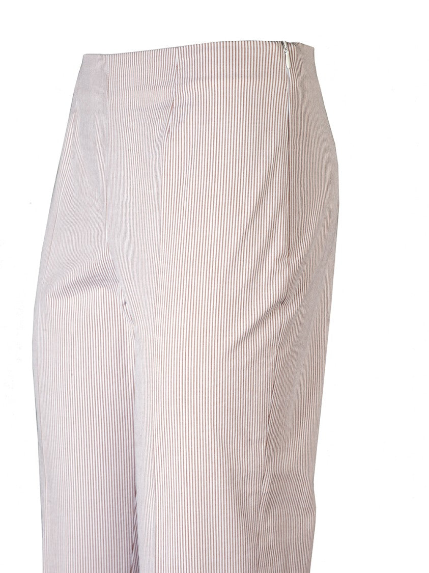 Berwich Pinstripe Tailored Pants With Clean Waistband
