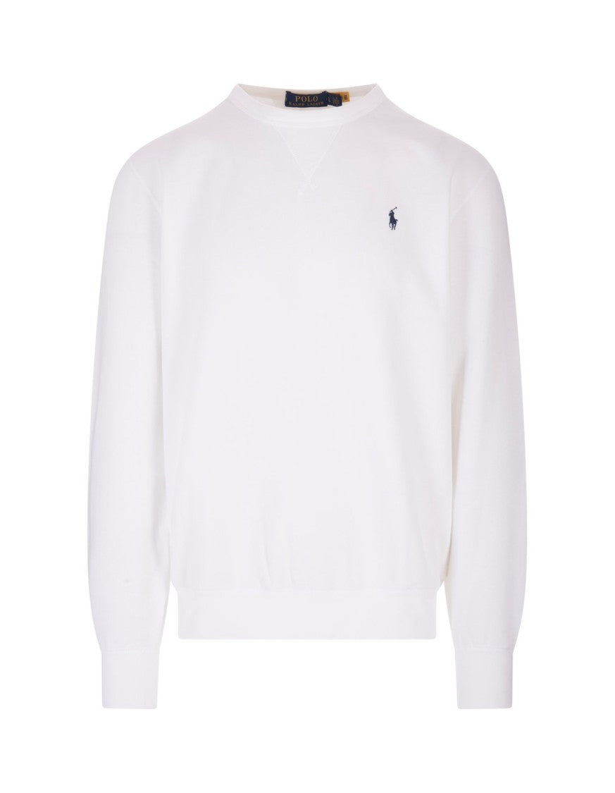 Polo Ralph Lauren Minimalist Long-Sleeve Crewneck T-Shirt With Embroidered Logo