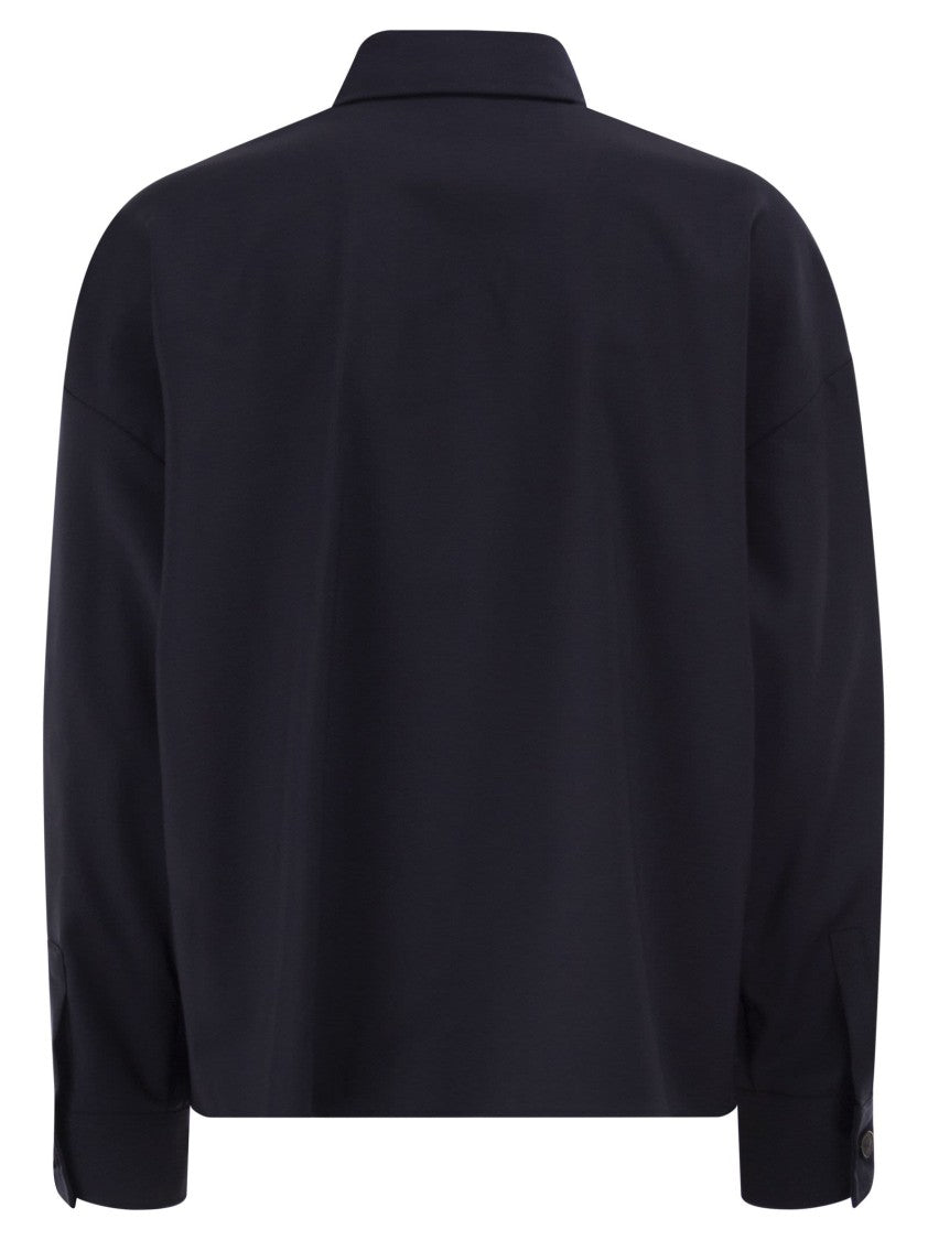 Max Mara Wkdmulino - Cropped Wool Canvas Jacket
