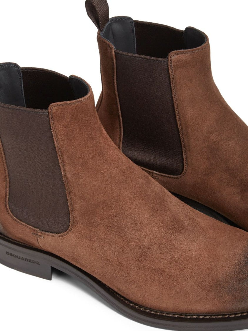 Dsquared2 Brown Suede Boots
