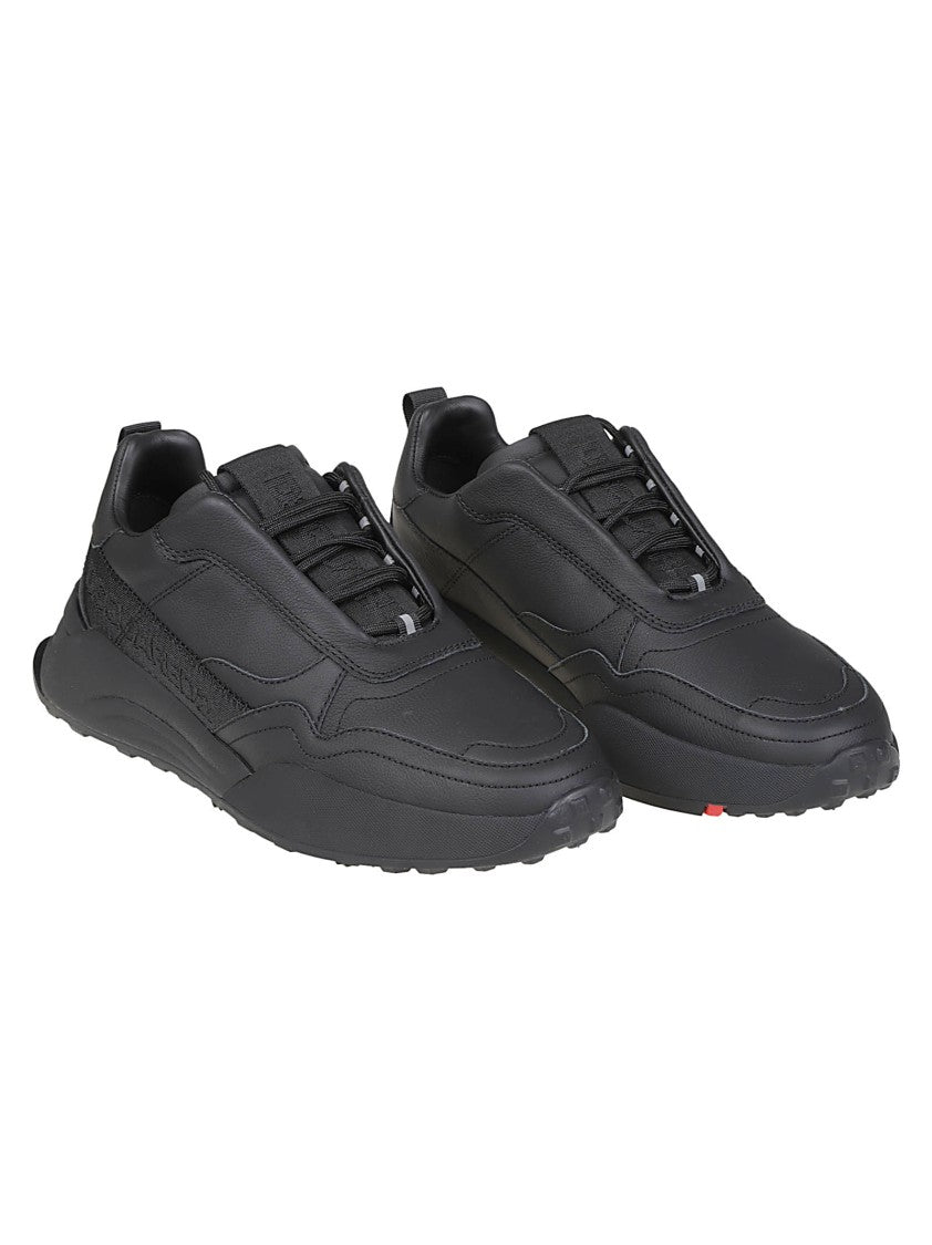 Dsquared2 Black Flow Lace-Up Low-Top Calf Leather Sneakers