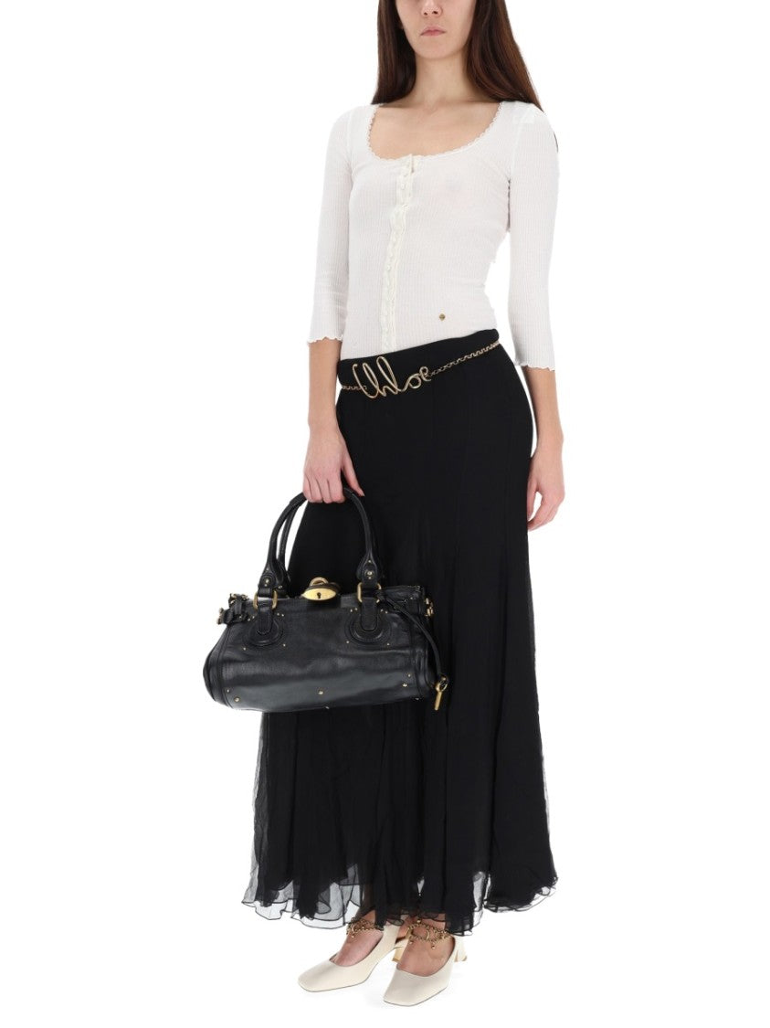 Chloé Wide-Fit Silk Muslin Maxi Skirt With Airy Drape