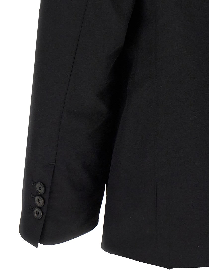 Prada Lightweight Wool Blend Single-Breasted Blazer With Mirror Lapels