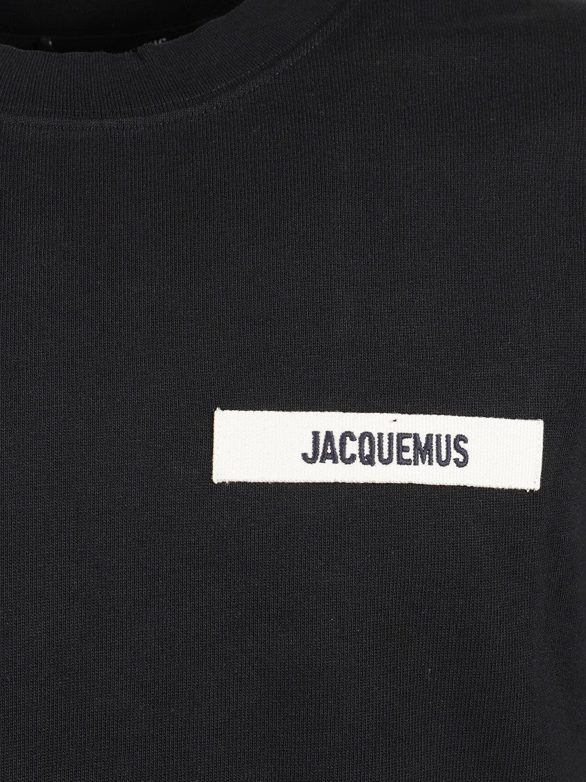 Jacquemus Black Cotton Gros Grain T-Shirt