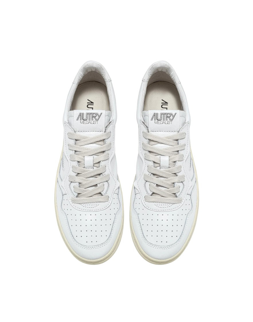 Autry White Leather Medalist Sneakers