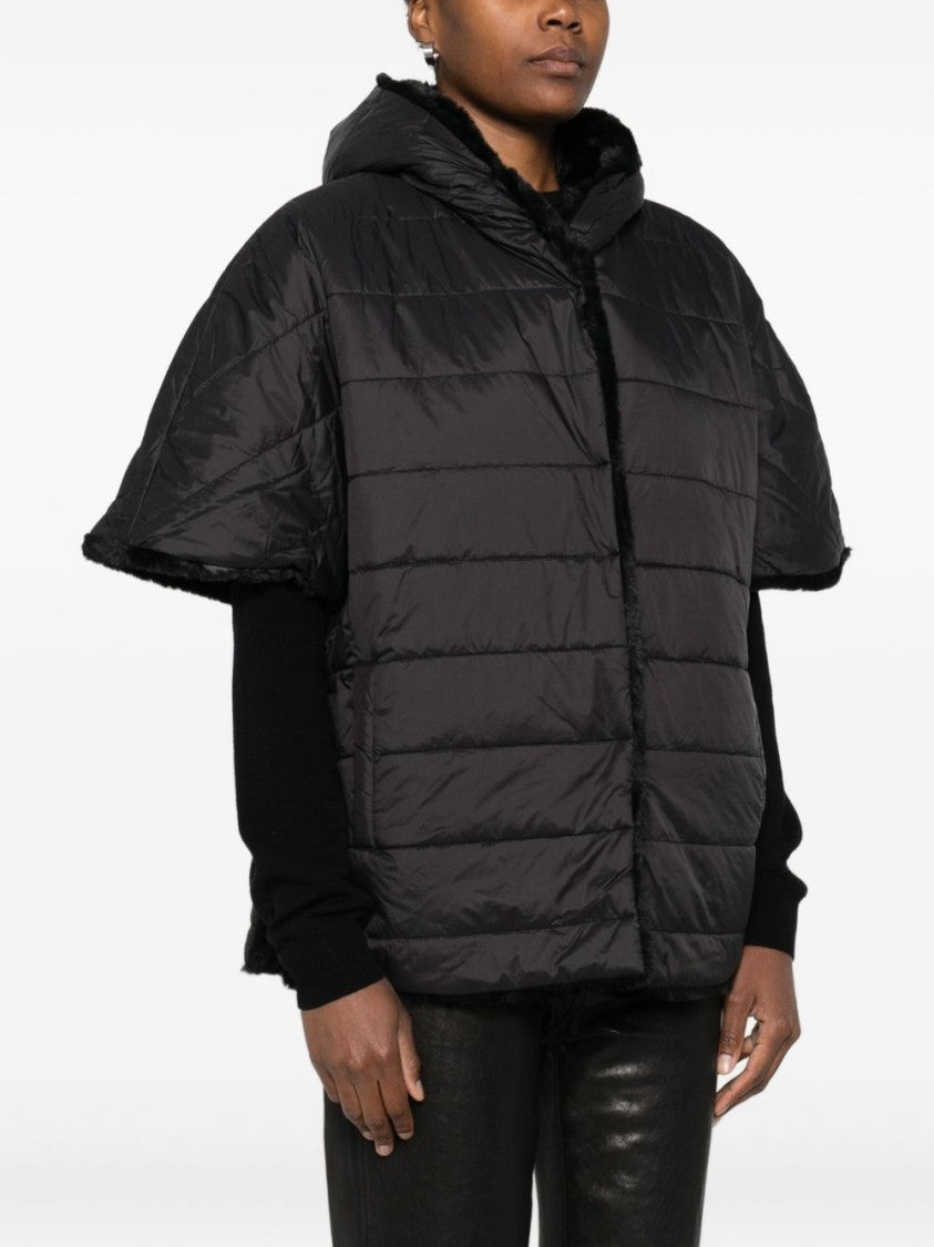 Blugirl Boxy Short-Sleeved Quilted Jacket With Plush Lining