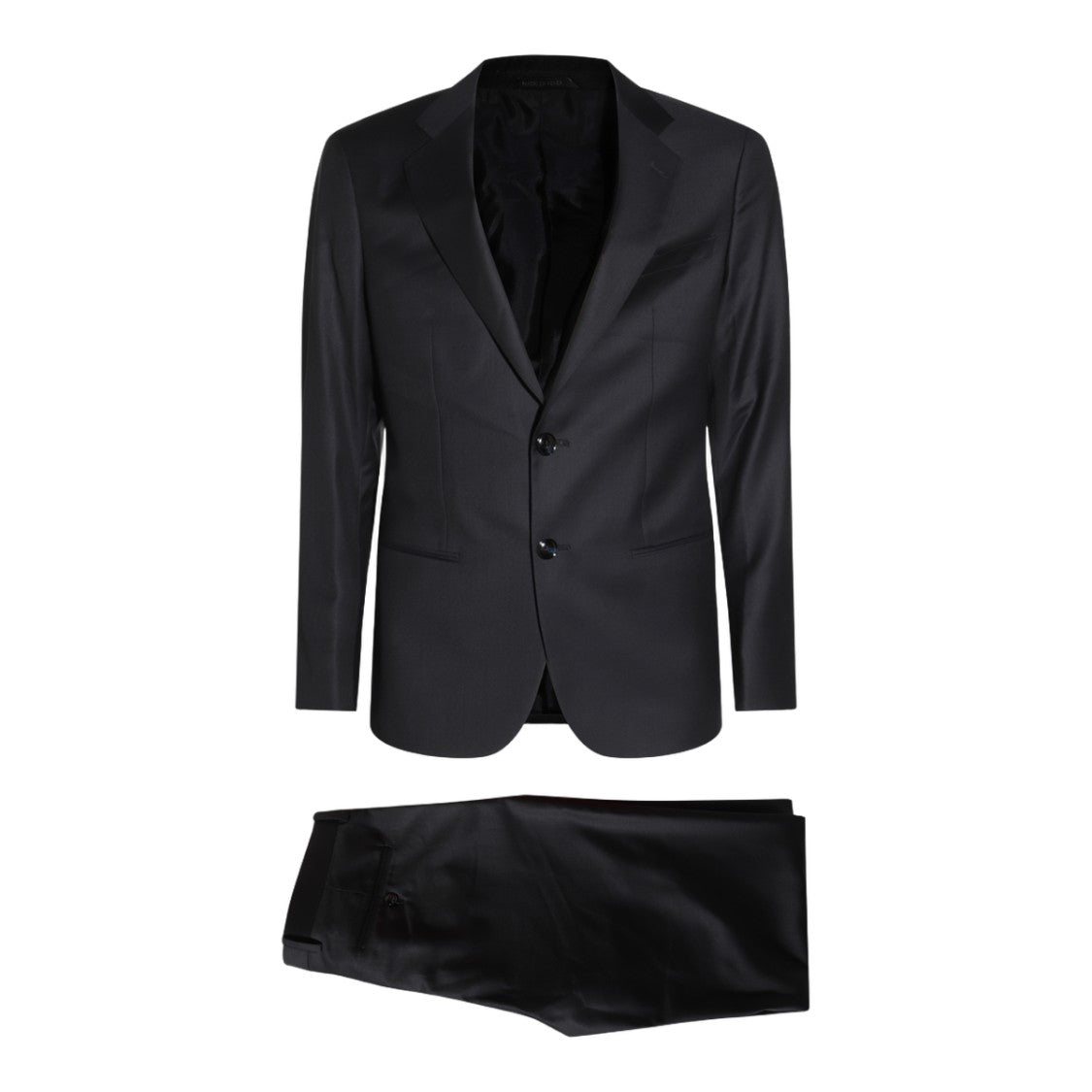 Giorgio Armani Tailored Black Suit With Classic Two-Button Blazer