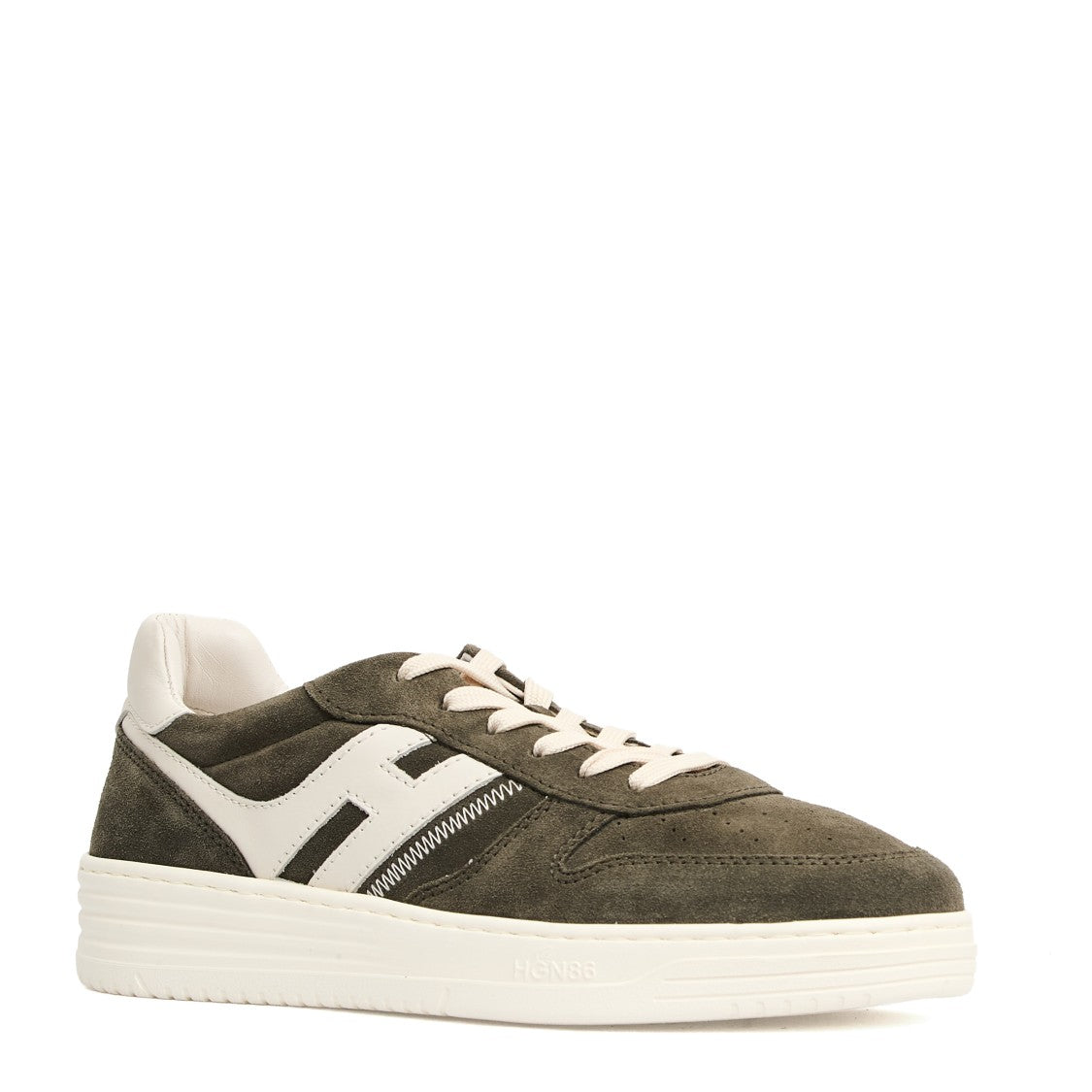 Hogan Green Cam Basket Sneakers