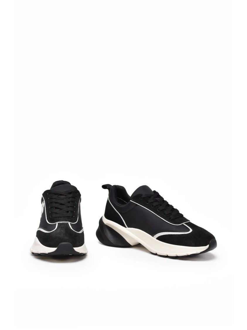 Tory Burch Black Leather-Blend Trainer Sneakers