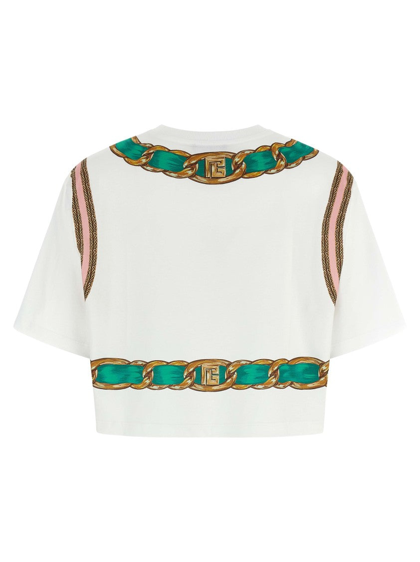 Balmain ' Foulard' Print T-Shirt
