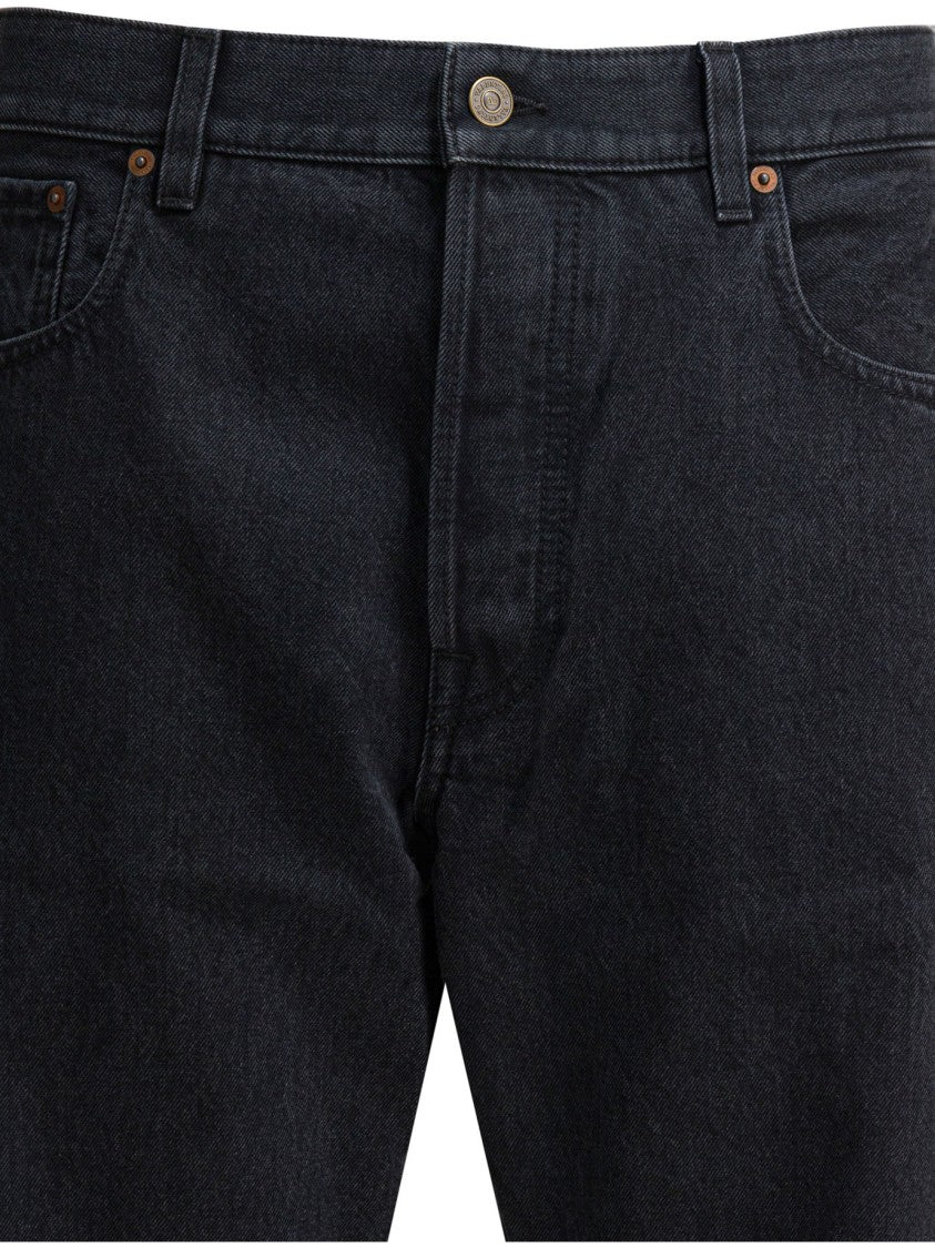 Valentino High-Waisted Black Jeans With Classic Five-Pocket Design