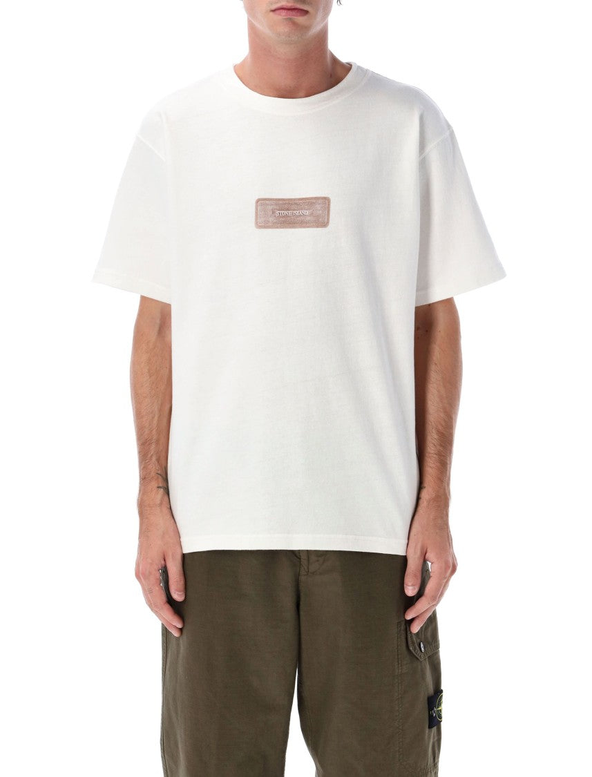 Stone Island Raw Beauty Recycled Cotton Archive Print T-Shirt