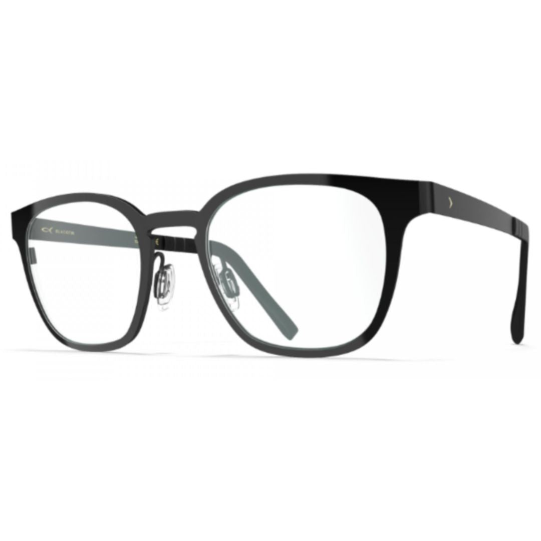 Blackfin Bf1002 Dayton Rectangular Frame Eyeglasses In Durable Titanium Finish