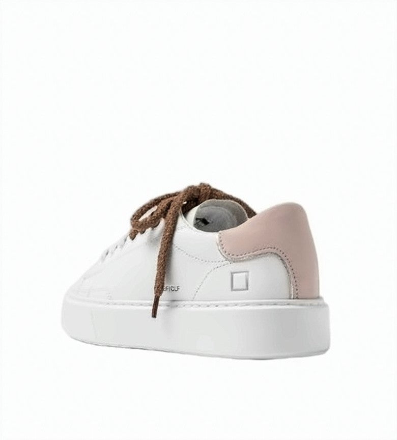 D.A.T.E Sfera Calf Suede Heel Leather Sneakers