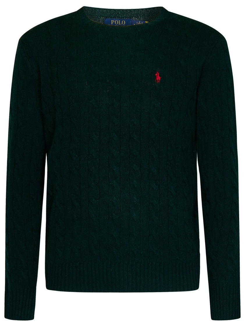 Polo Ralph Lauren Green Cable-Knit Sweater