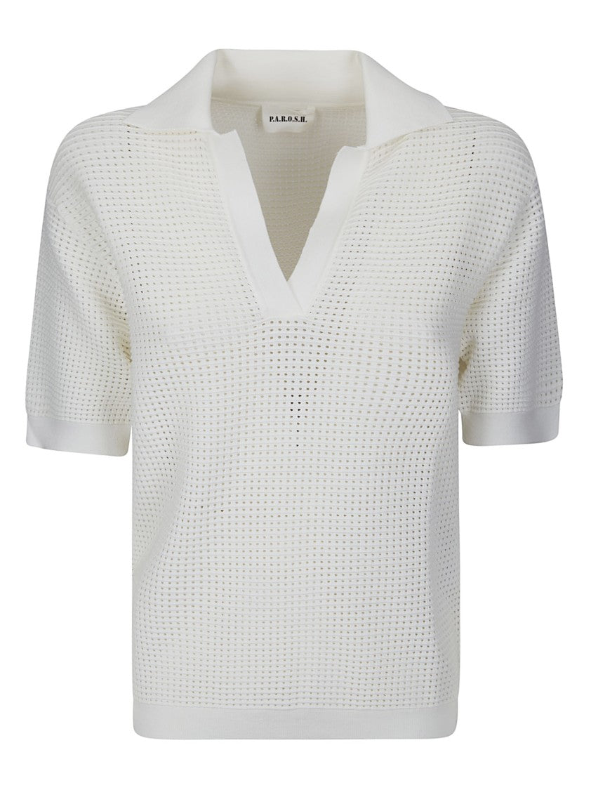 P.A.R.O.S.H. Timeless Polo Shirt With Soft Texture