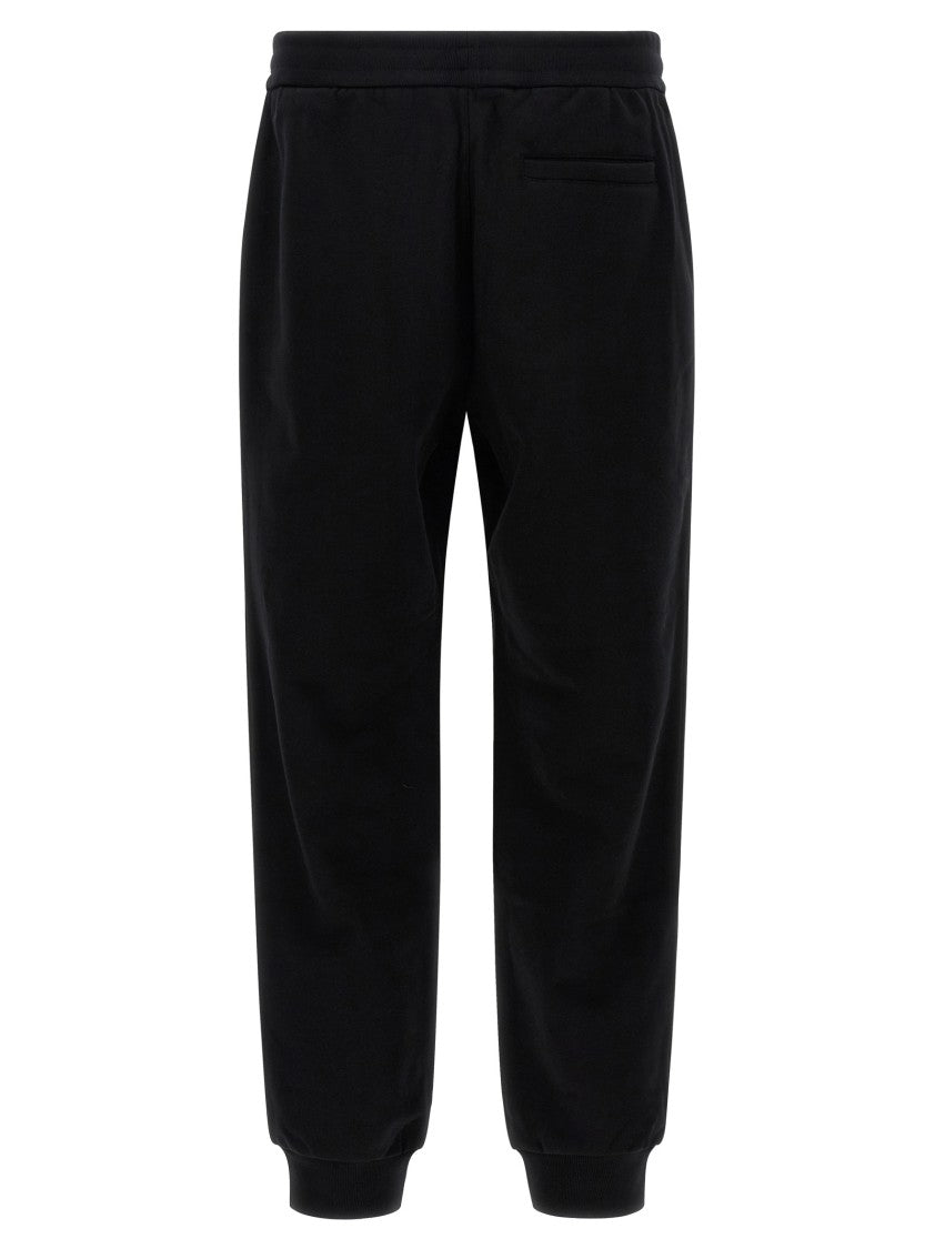 Versace Cotton Sweatshirt Joggers With Front Logo Patch