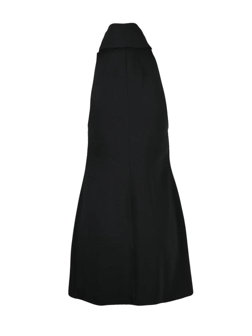 Courrèges Black Pinafore Polyester Mini Dress