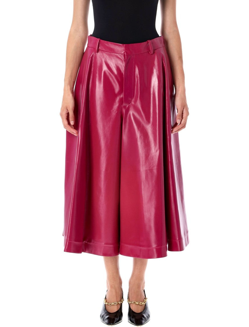 Bottega Veneta Shyiny Leather Culotte