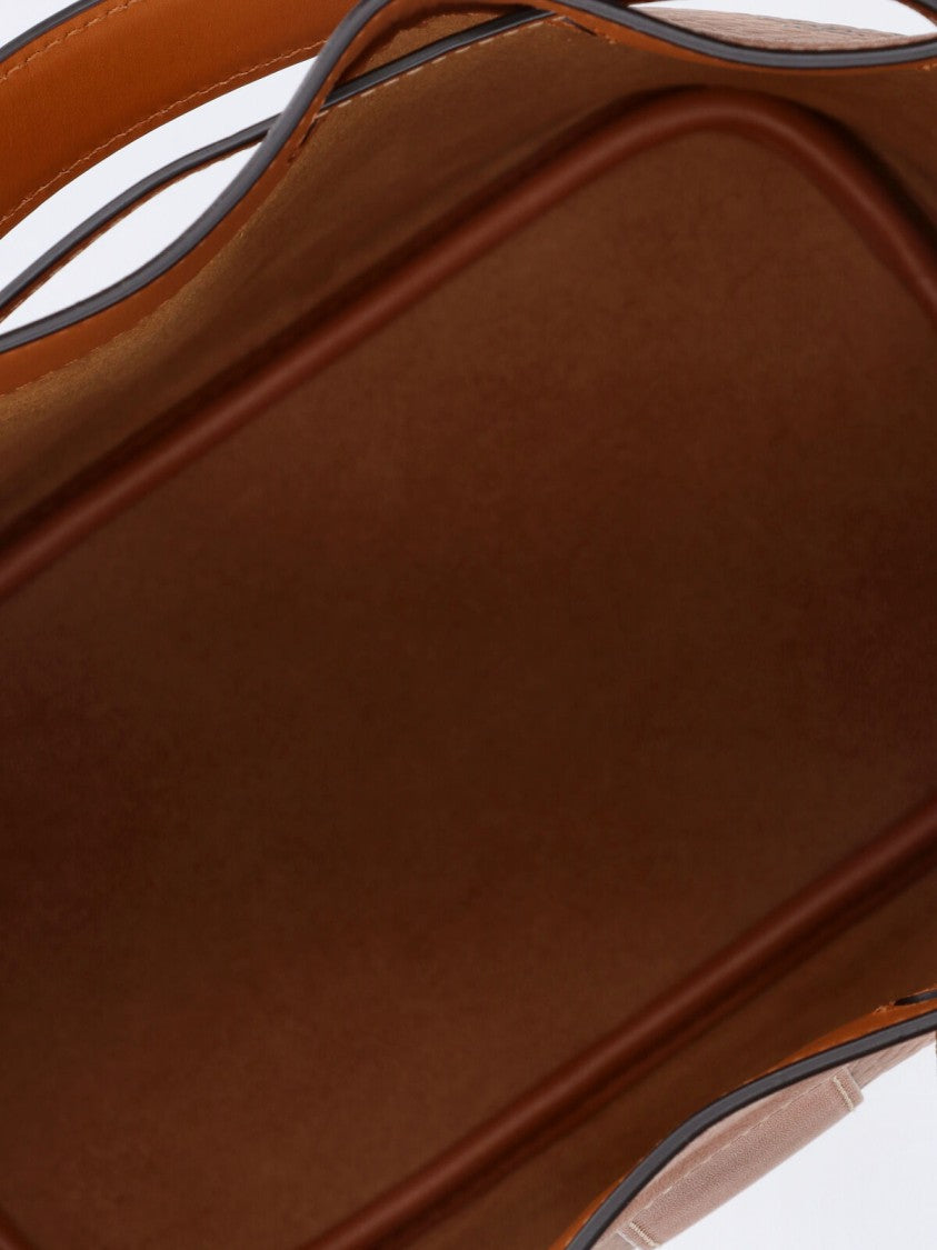 Mcm Brown Dessau Monogram Visetos Bucket Bag