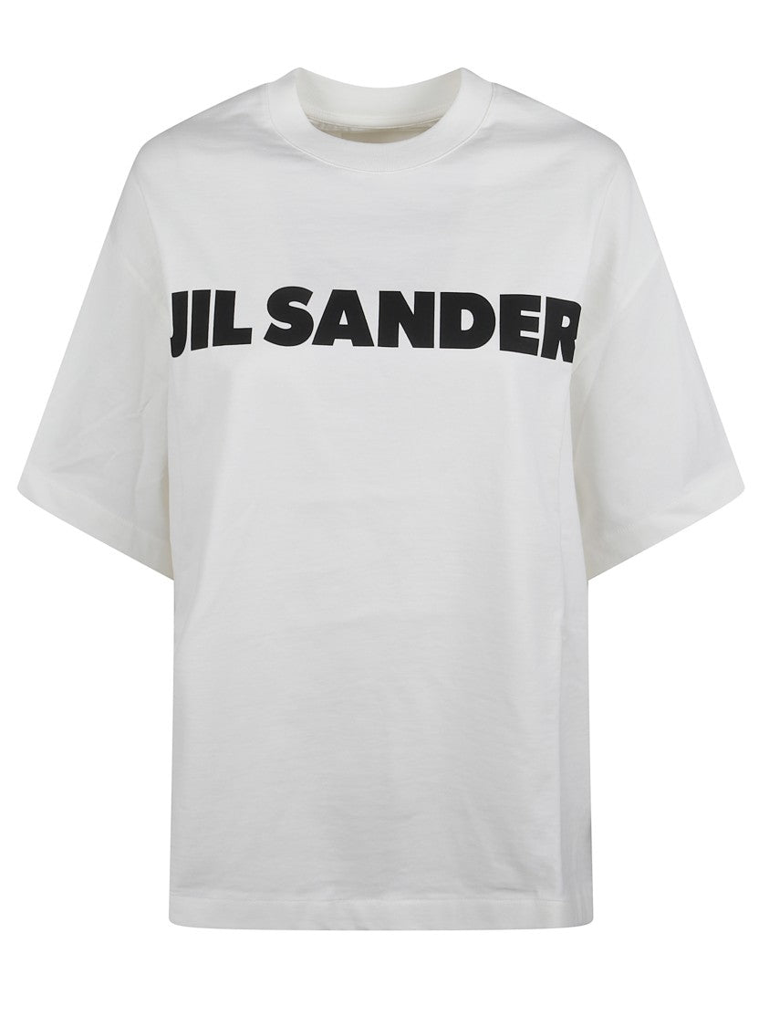 Jil Sander White Crew Neck Cotton T-Shirt