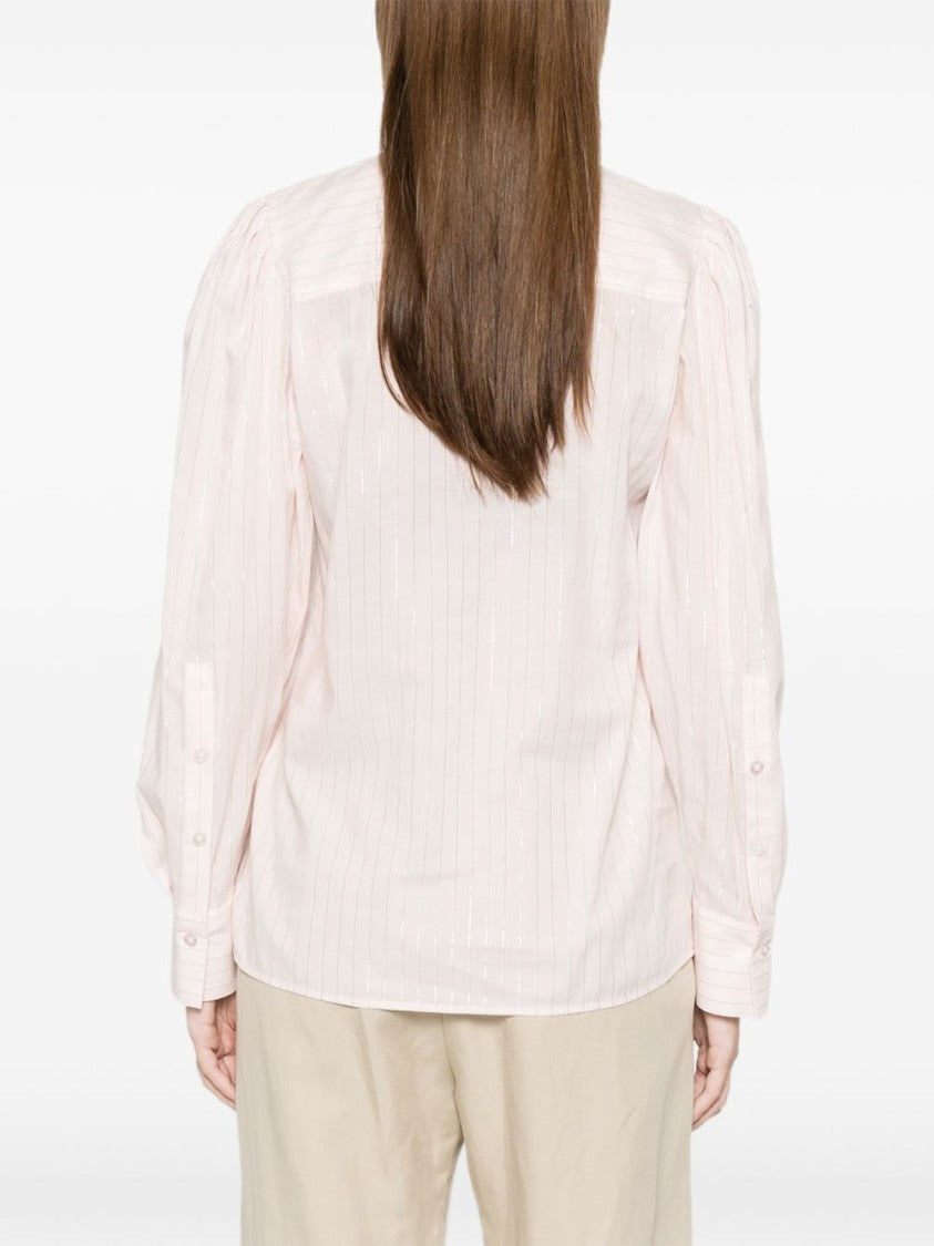 Twin-Set Pink Striped Buttoned Shirt