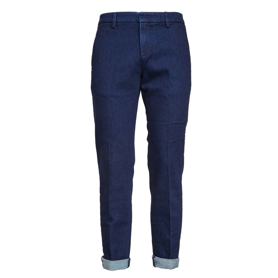 Dondup Relaxed Fit Blue Pants With Minimalist Design