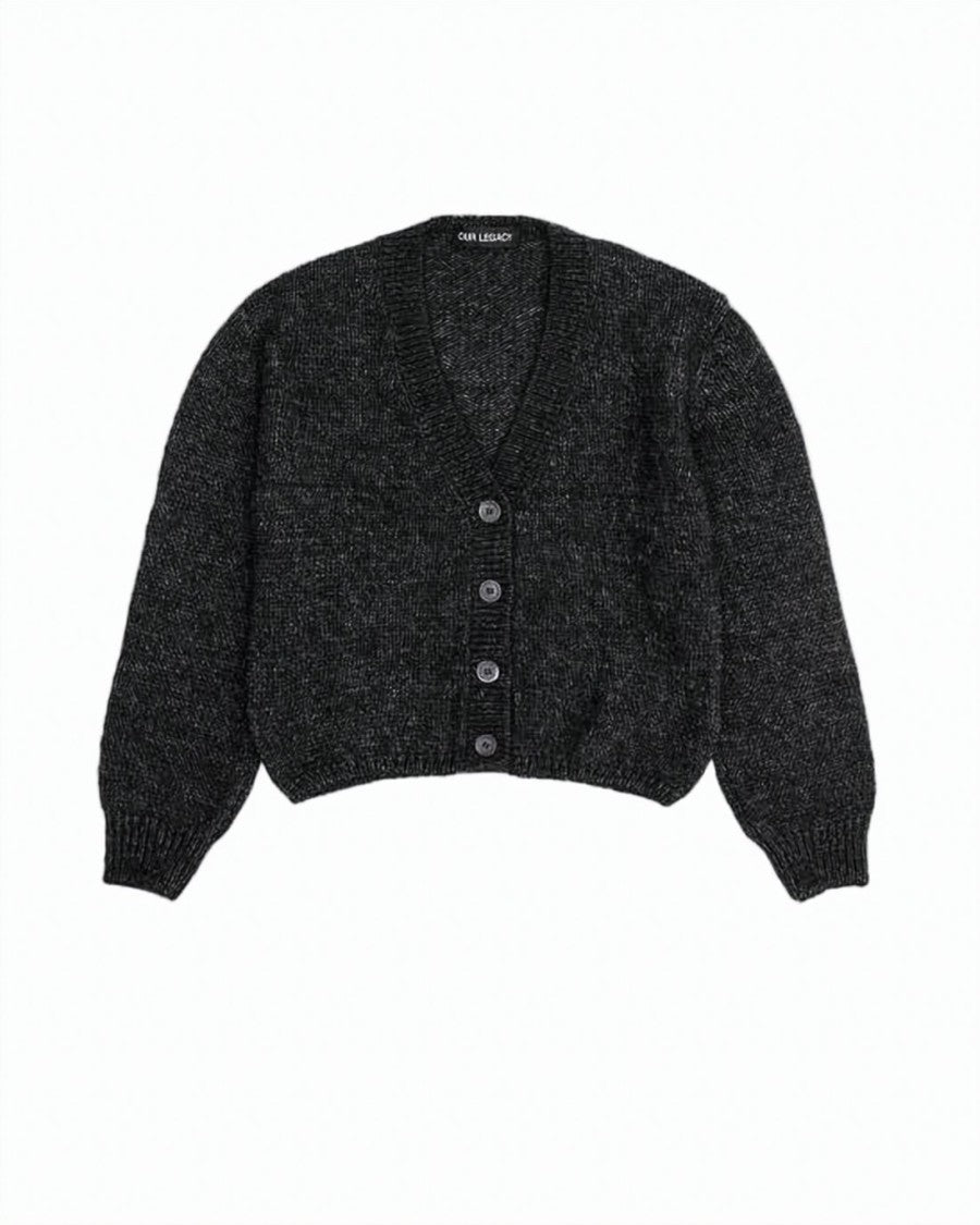 Our Legacy Cropped Cardigan With Deep V-Neckline