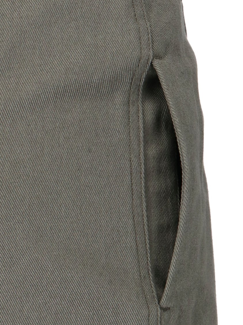 Sa Su Phi Cotton Skirt With Adjustable Waist And Front Slit