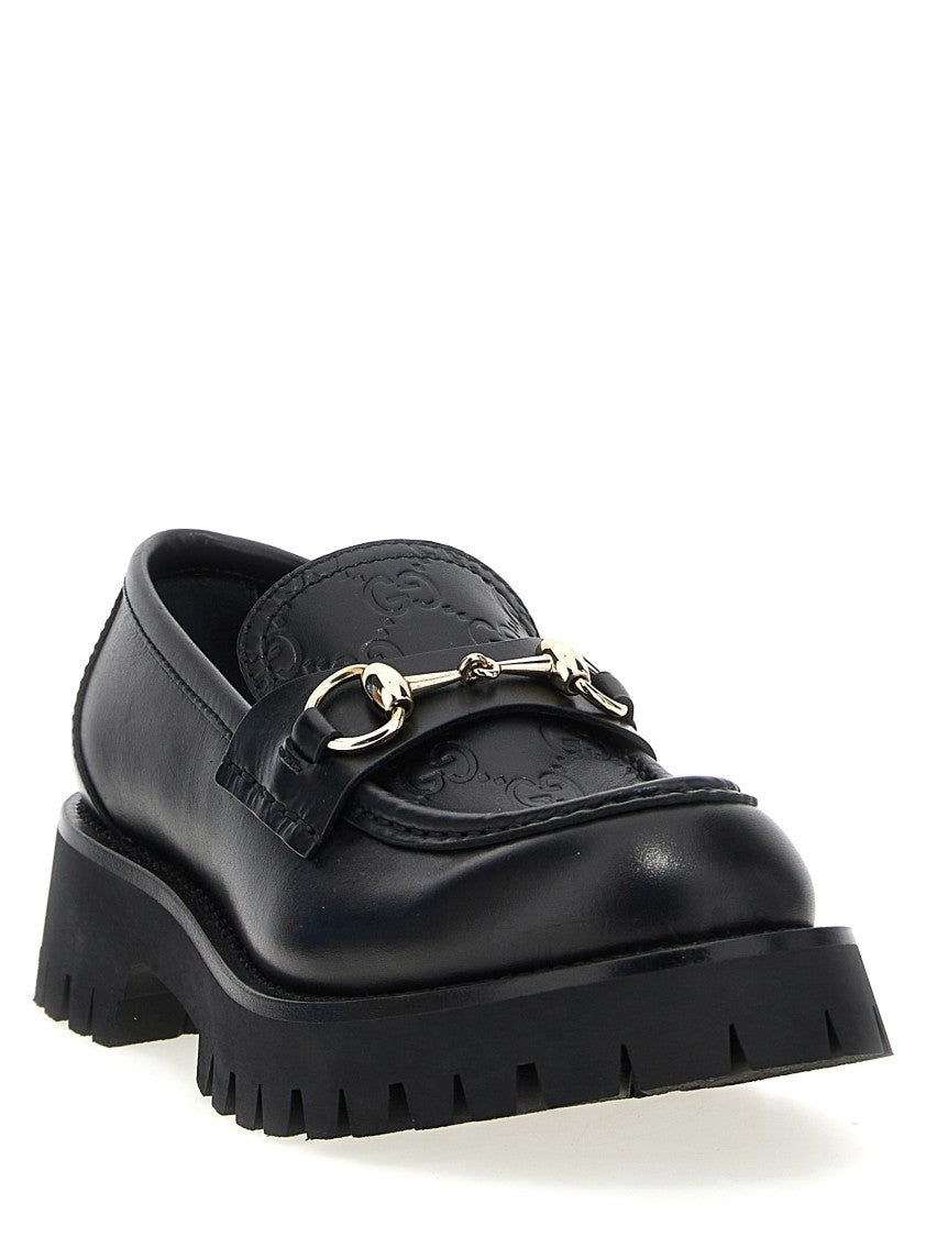Gucci Leather Loafers With Polished Horsebit Detail