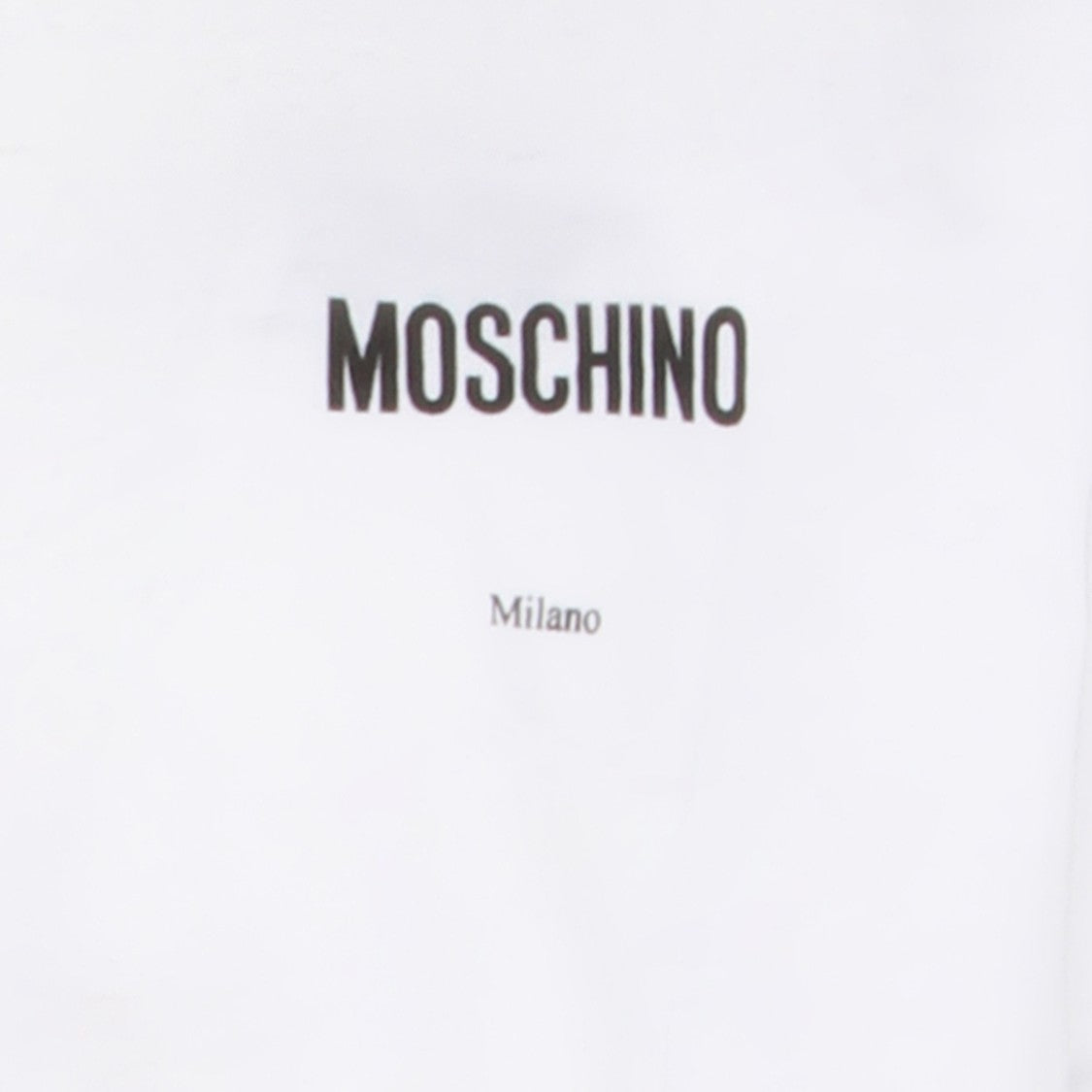 Moschino Photorealistic Denim-Print White T-Shirt