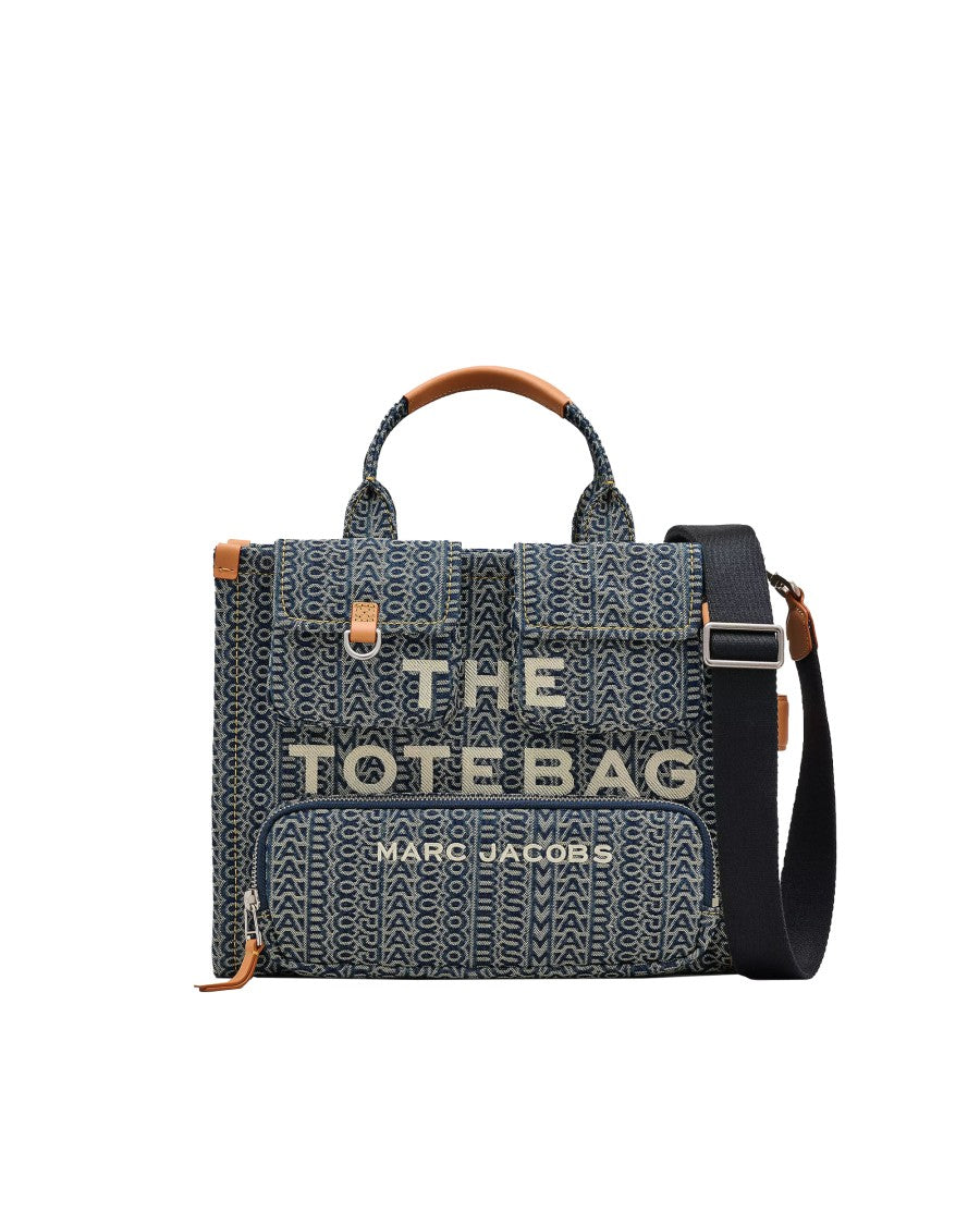 Marc Jacobs The Cargo Monogram Denim Medium Tote Bag