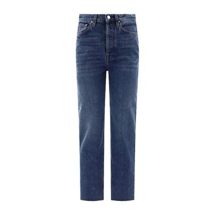 Totême Mid-Rise Straight-Leg Denim Pants With Five-Pocket Design