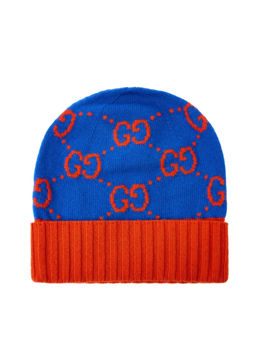 Gucci Gg Monogram Wool Beanie