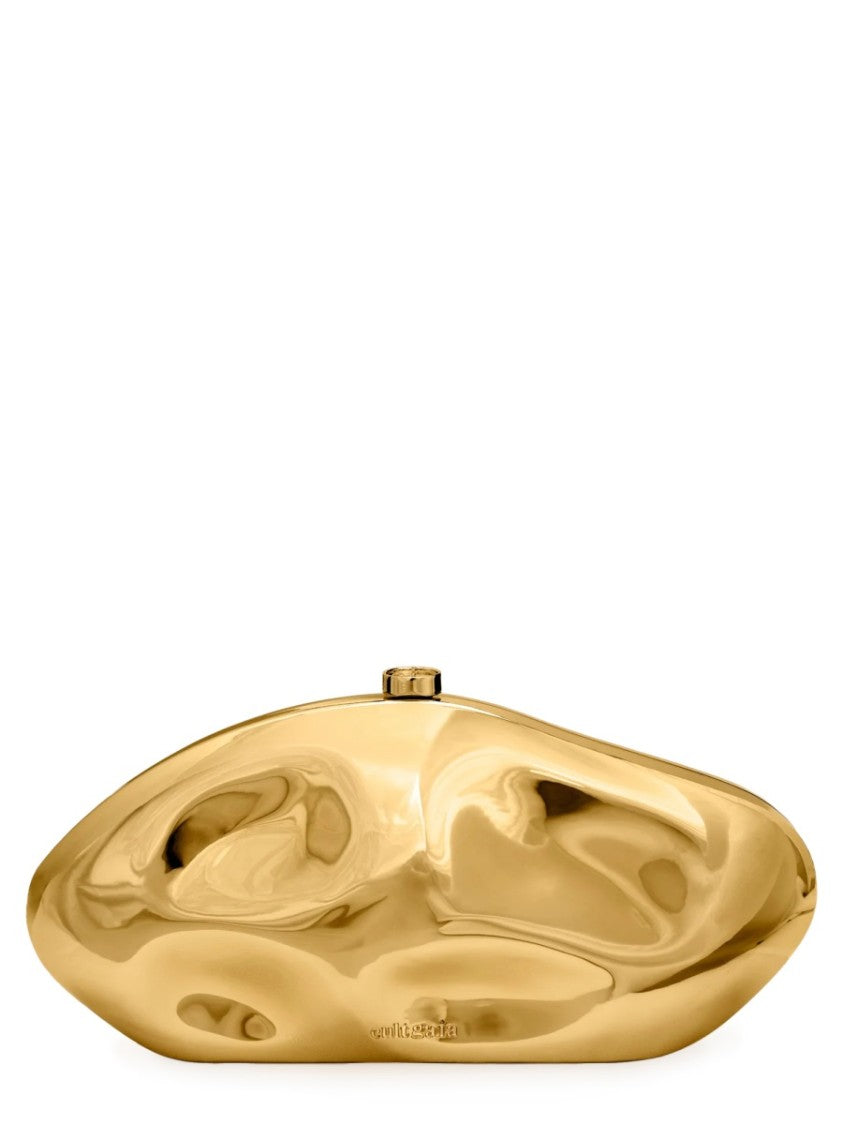 Cult Gaia Caldera Abs Gold Sculptural Clutch