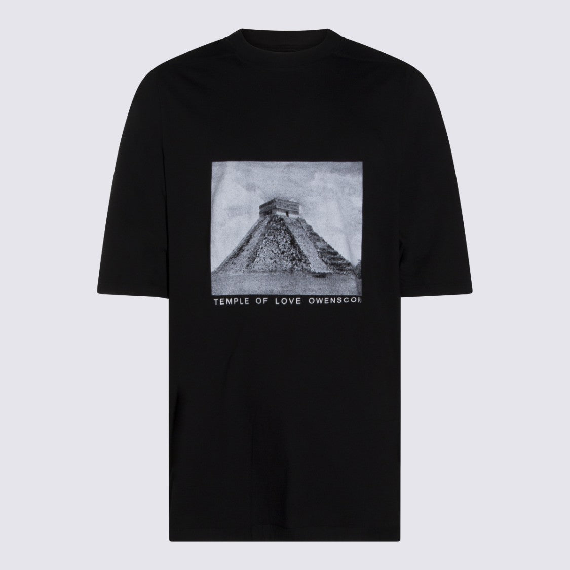 Drkshdw By Rick Owens Jumbo Black Cotton T-Shirt