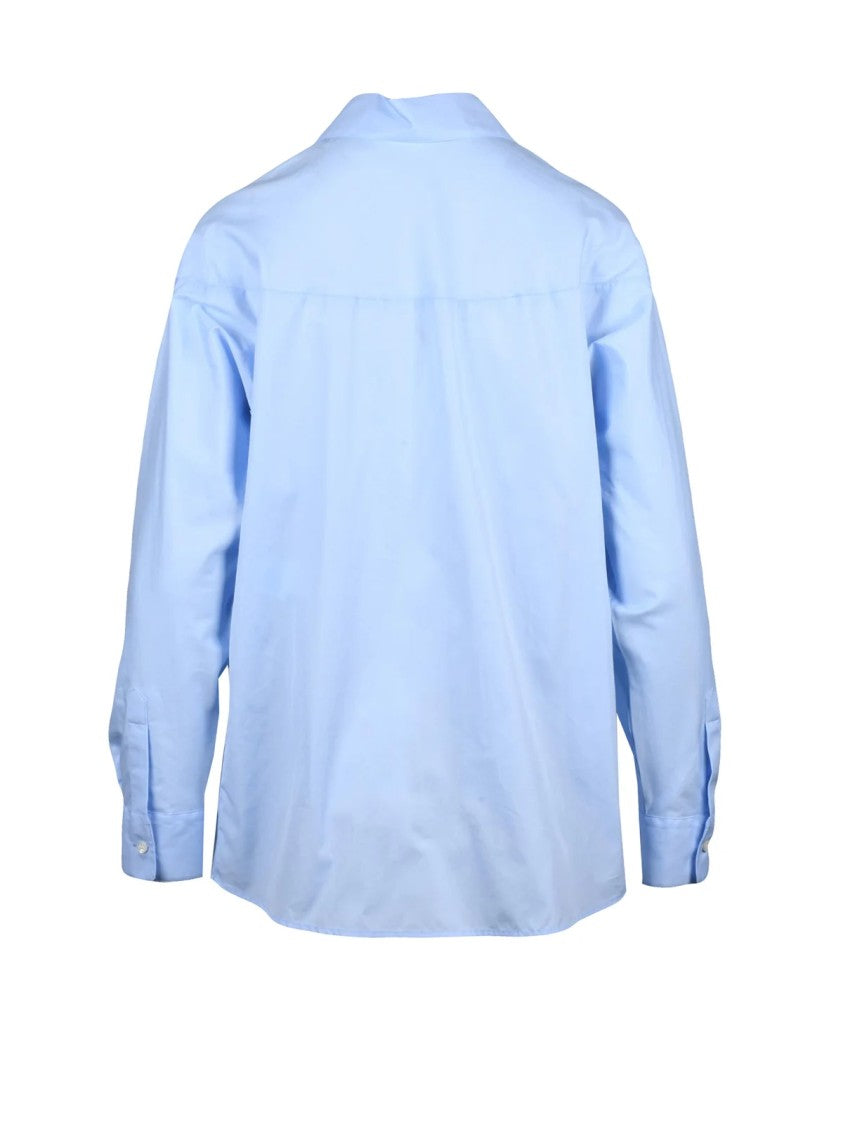 Aspesi Celeste Seamless Relaxed Fit Cotton Shirt
